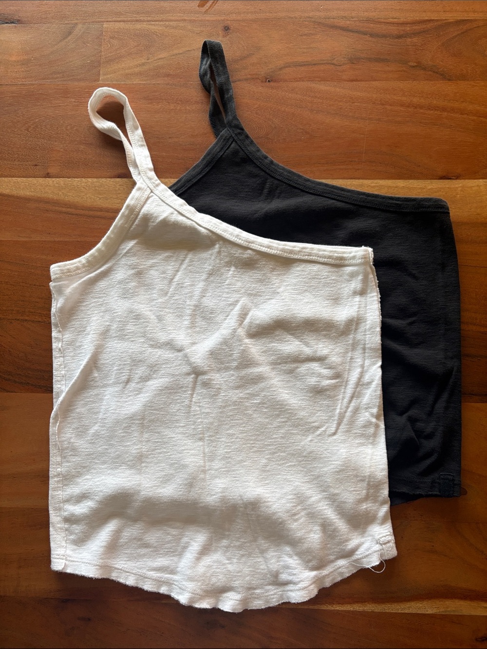 We The Free One Shoulder Tank Set (Black & White)